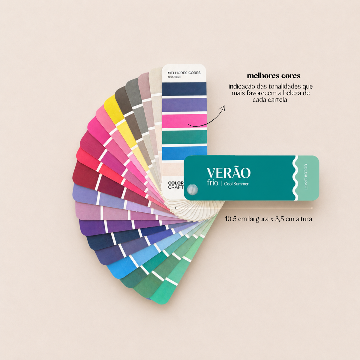 Cartela de cores mini aberta, mostrando as 88 tonalidades
