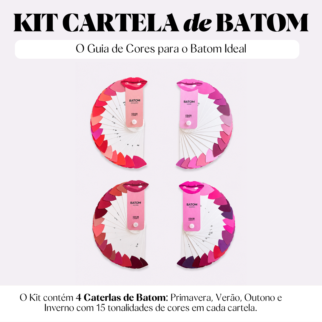 Kit Cartelas de Batom