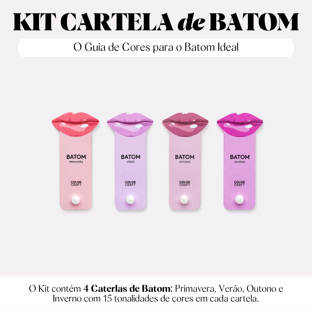 Kit Cartelas de Batom