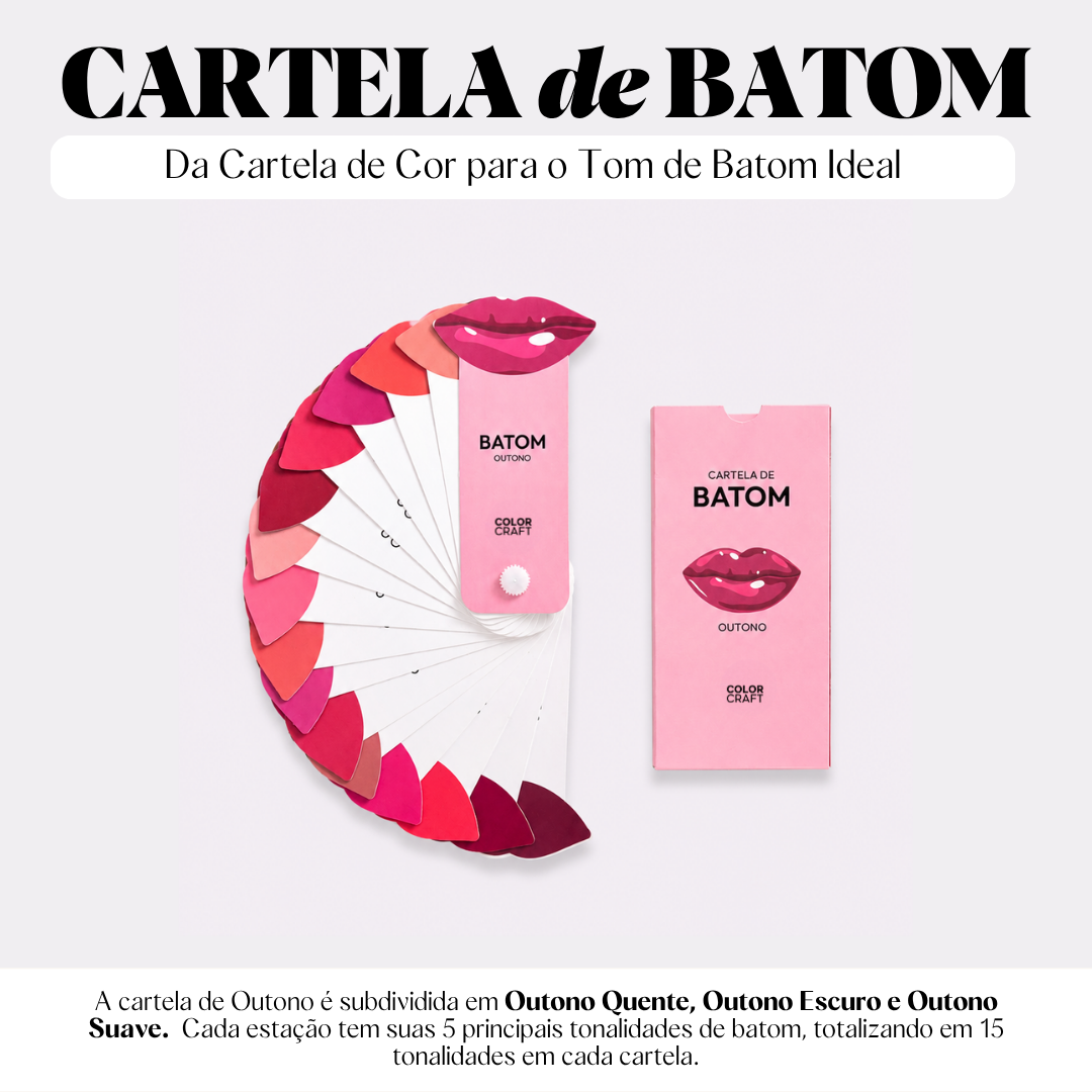 Kit Cartelas de Batom