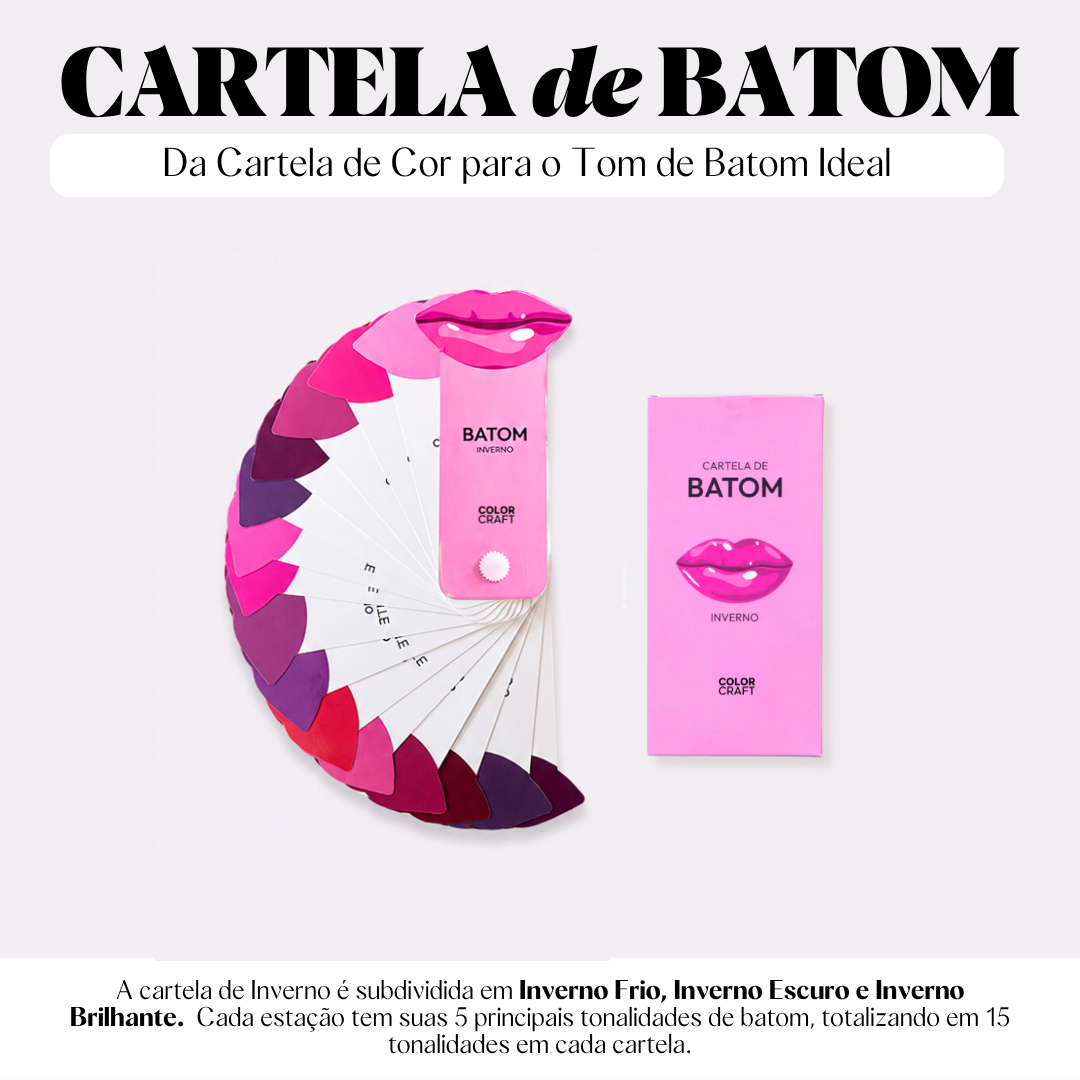 Kit Cartelas de Batom
