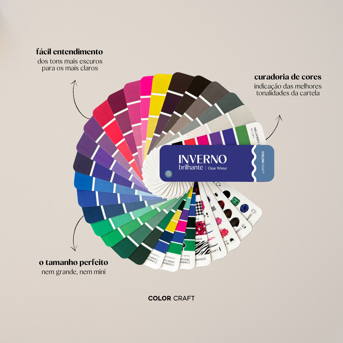 Kit 12 Cartelas de Cores Mini