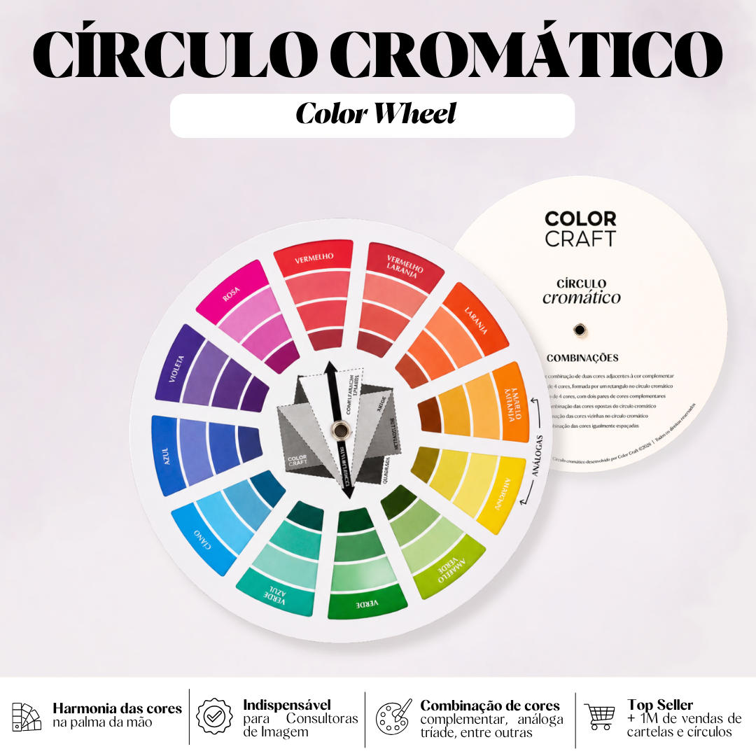 Círculo Cromático Color Craft com lâmina giratória