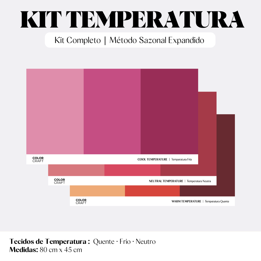 Kit Análise Coloração Pessoal Completo  • 39 Itens Profissionais
