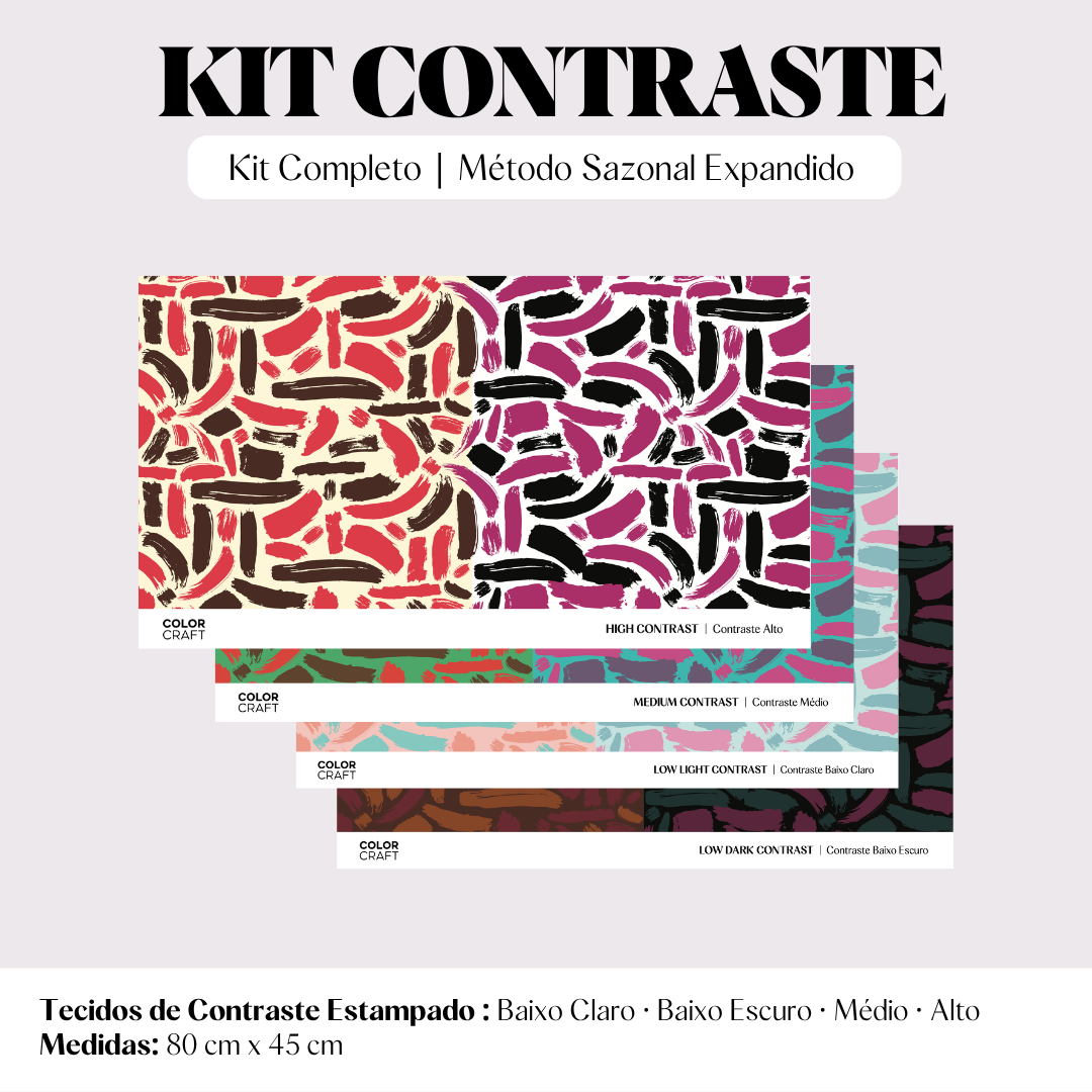 Kit Análise Coloração Pessoal Completo  • 39 Itens Profissionais