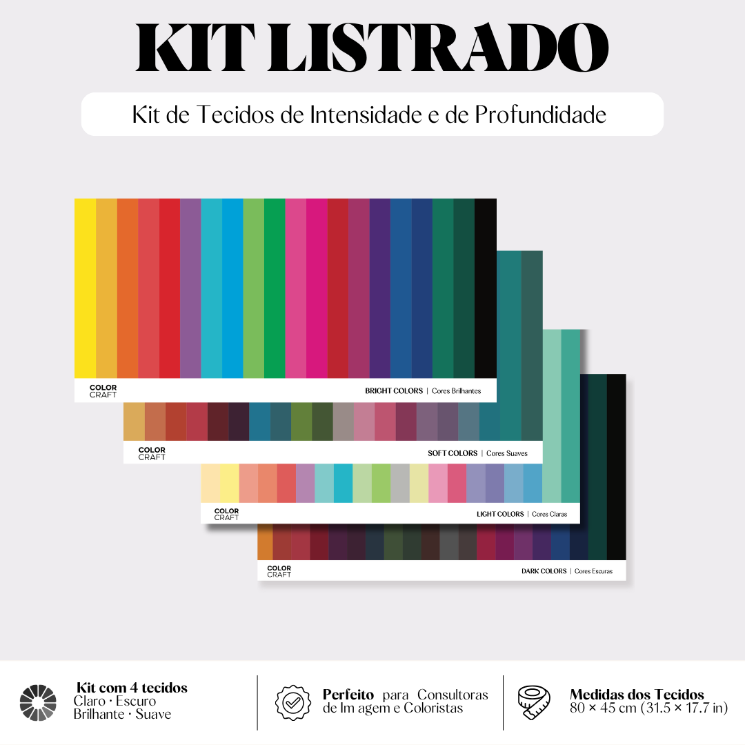 Kit Tecidos Listrados