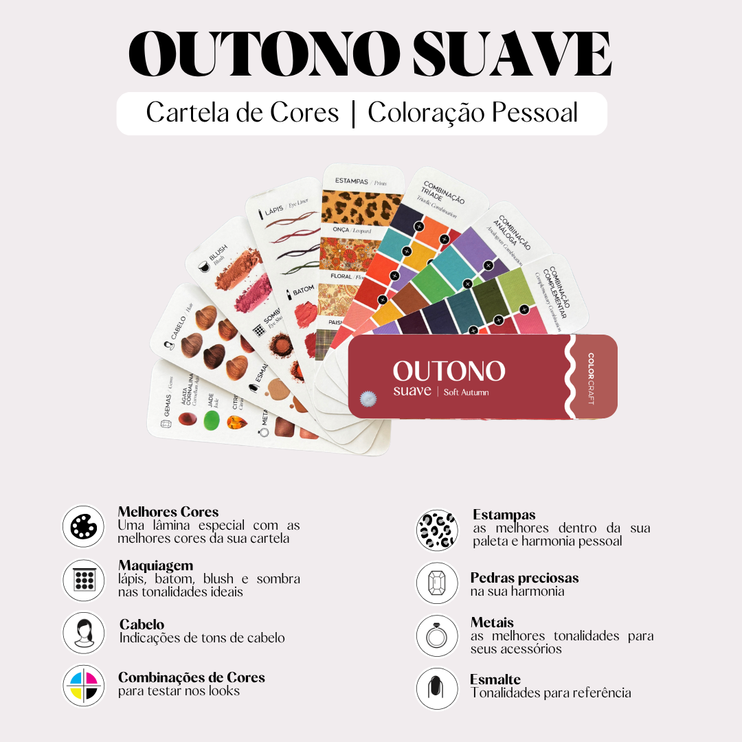 Cartela de Cores Mini para Coloração Pessoal