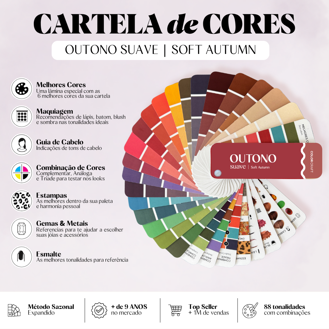 Cartela de Cores Mini para Coloração Pessoal