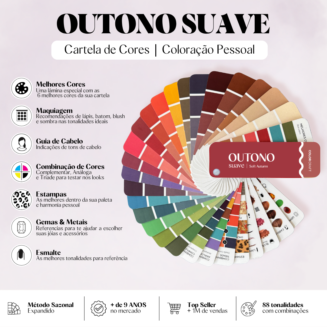 Cartela de Cores Mini para Coloração Pessoal