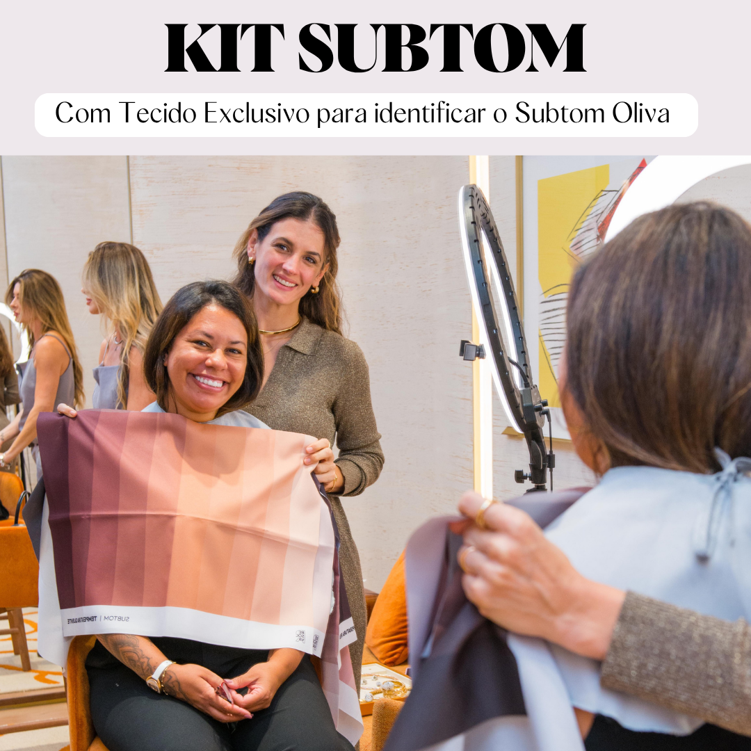 Kit Tecidos Subtom - Teste para pele Oliva