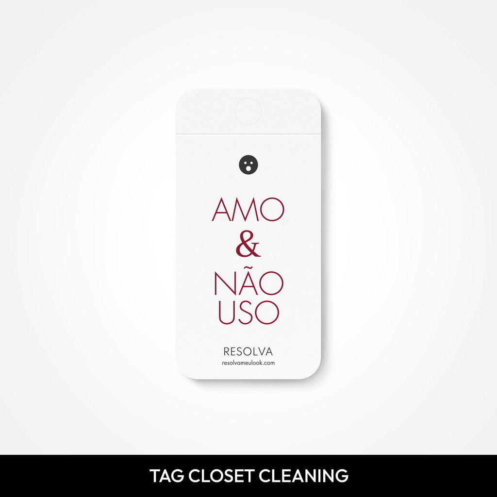 Tag Closet Cleaning Color Craft, kit de 28 etiquetas pra desapego do guarda-roupa