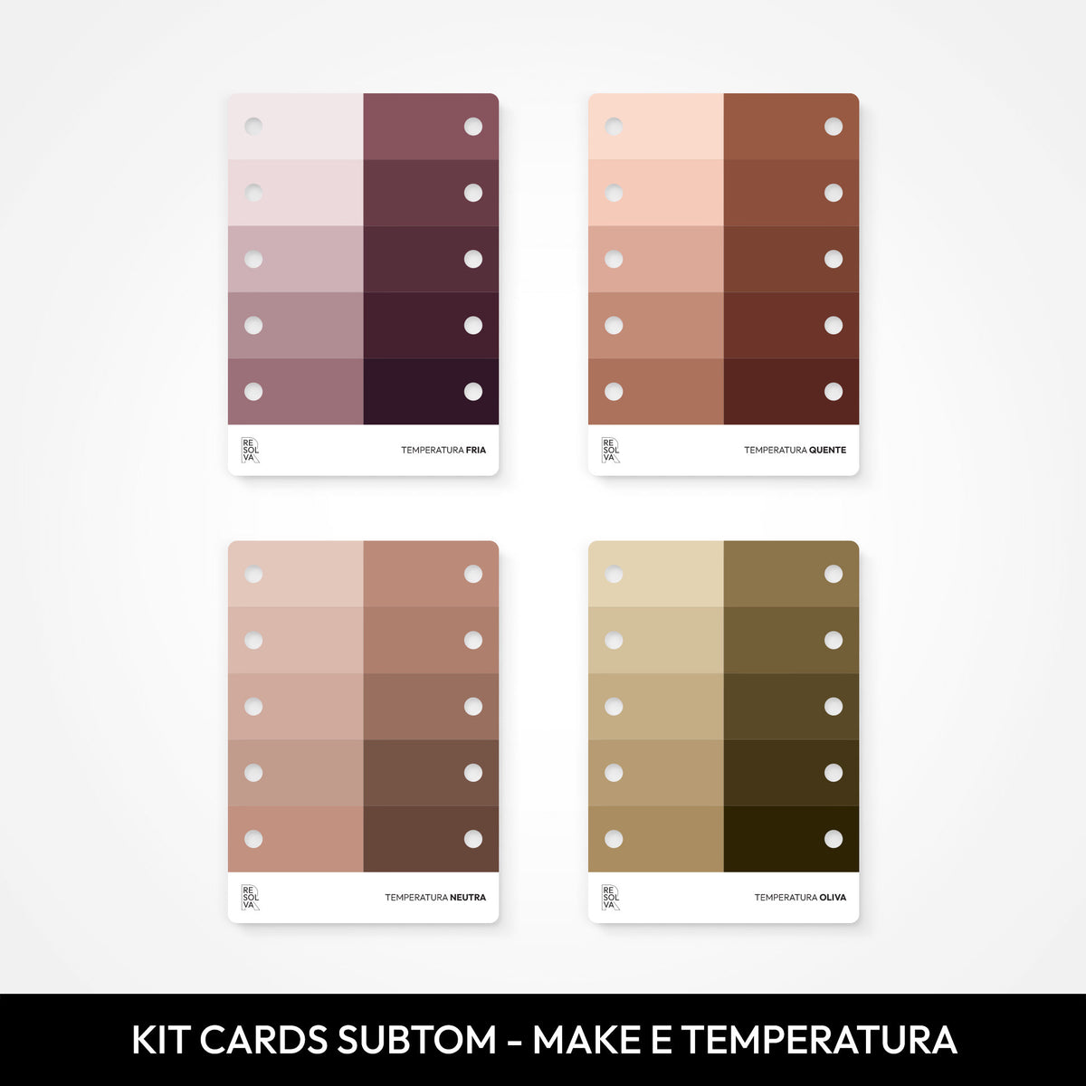 Kit Coloristas Avançado Color Craft, cartelas de batom, animal print e subtom