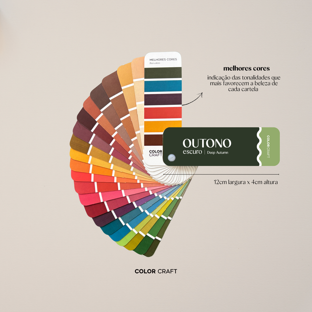 Cartela de Cores Média Color Craft com 88 tonalidades da coloração pessoal