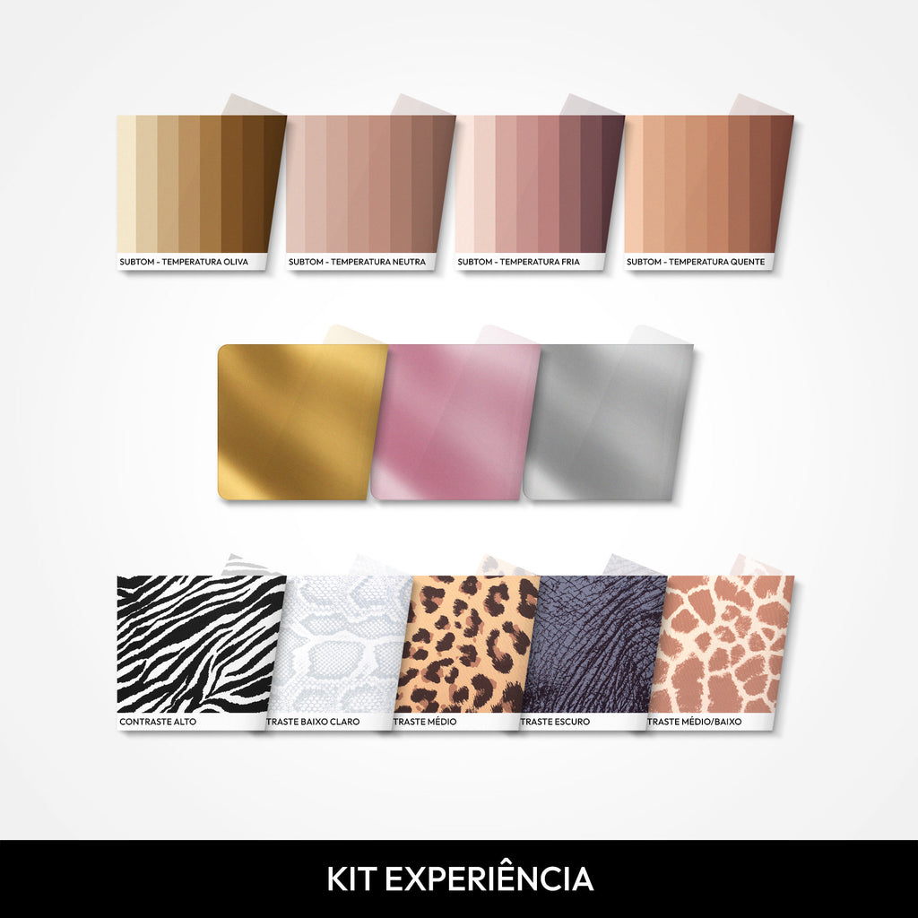 Kit Experiência Color Craft, animal print, metalizados e subtom